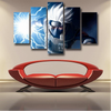 Kakashi Hatake 5 Panel Canvas Wall Art Living Room Bedroom Decor Canvas