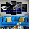 Insta Millionaire Wall Art 5 Pieces Canvas Living Room Home Decor 5 Panel Canvas