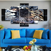 Solo Leveling Sung Jin-Woo 5 Pieces Canvas Home Room Decor Wall Art Living Room 5 Panel Canvas