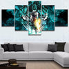 Dragon Ball Super Vegeta Super Saiyan 5 Pieces Canvas Wall Art Living Room Decor Canvas