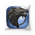 Blue Moon Werewolf Polyester Square Pillow